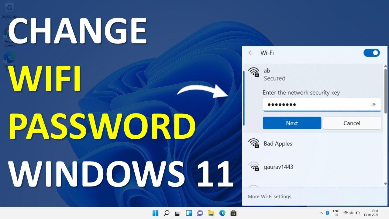How to Change Wi-Fi Password on Windows 11?