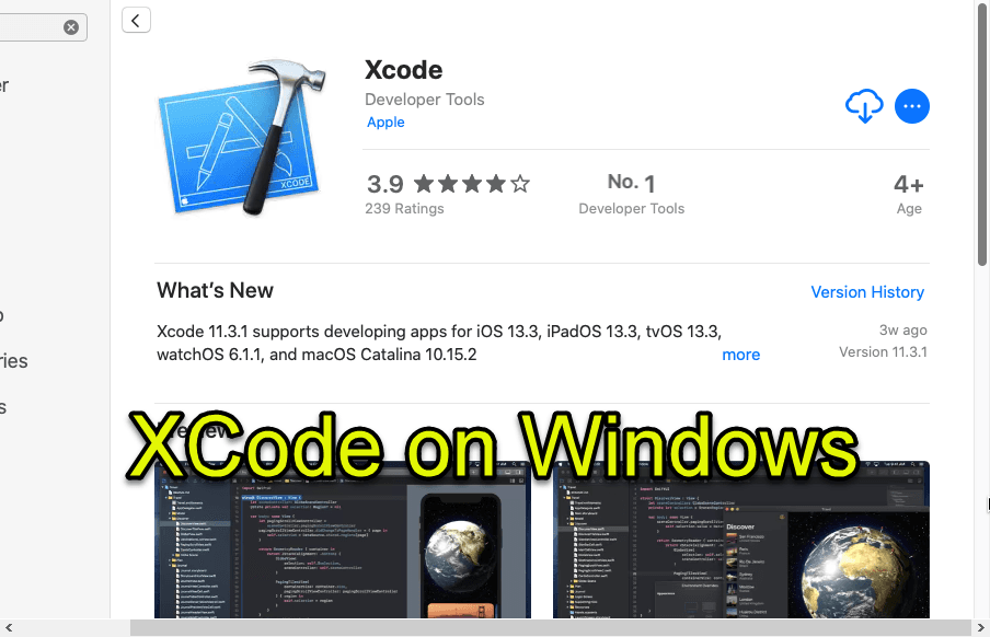 How to Install XCode on macOS 10.15 Catalina on Windows