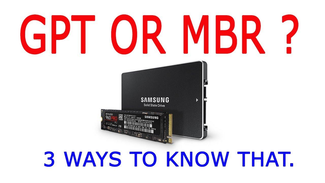 3 Ways To Check If a Disk Drive is GPT or MBR in Windows 10