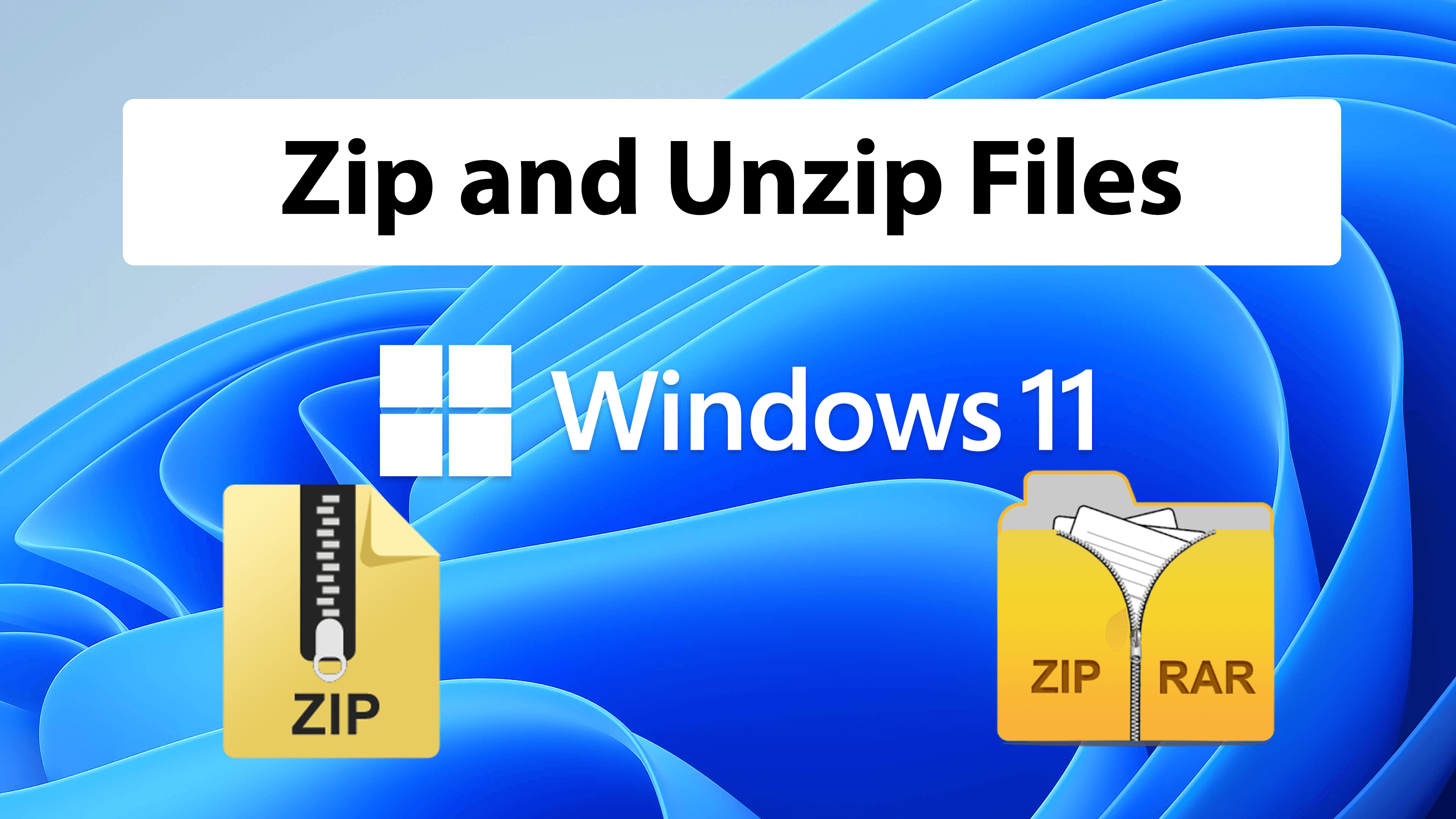 How to Zip and Unzip Files or Folders on Windows 11?